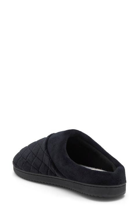 Clarissa Quilted Velour Clog