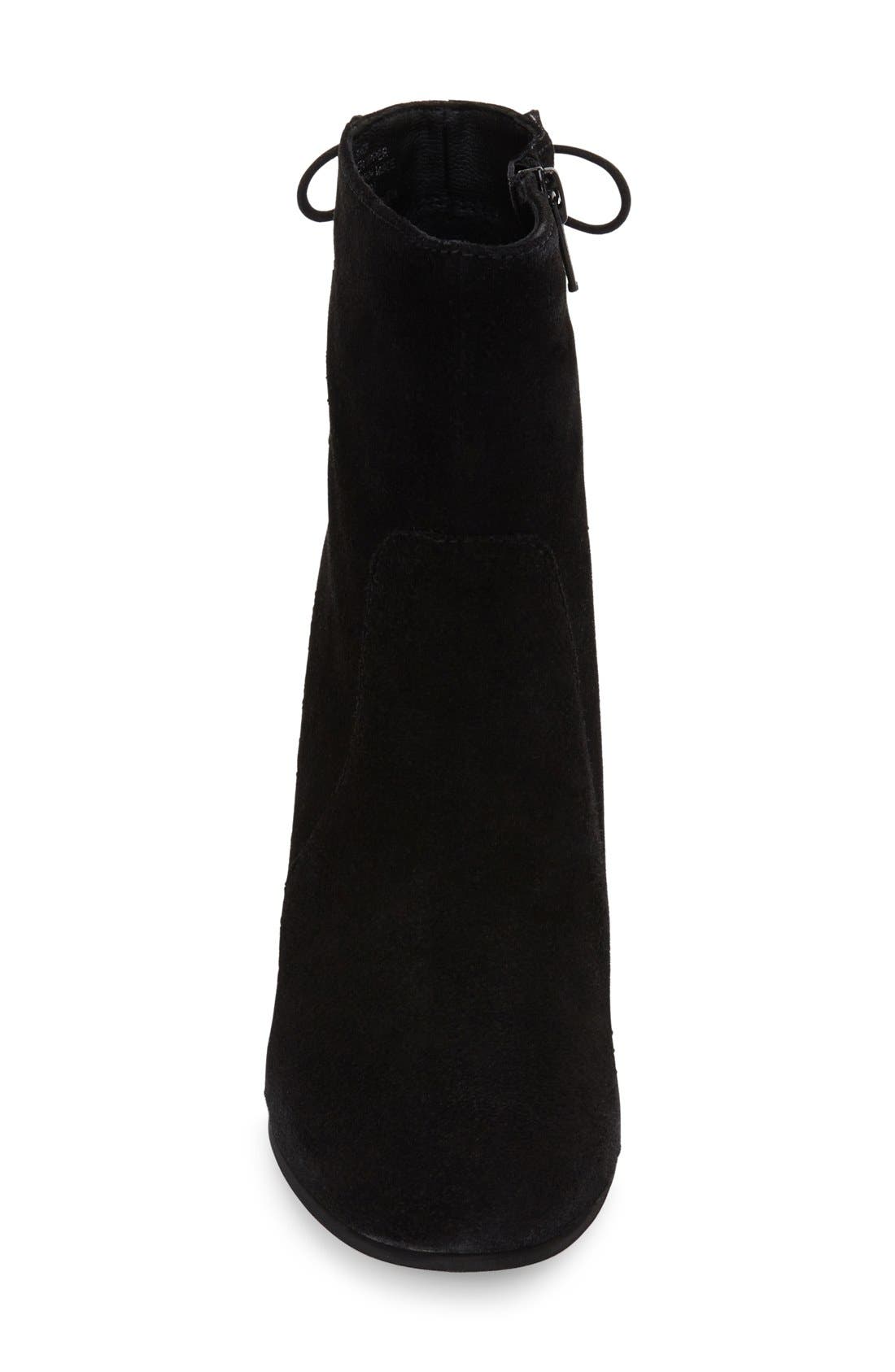 'Rochelle' Bootie, Alternate, color, BLACK SUEDE