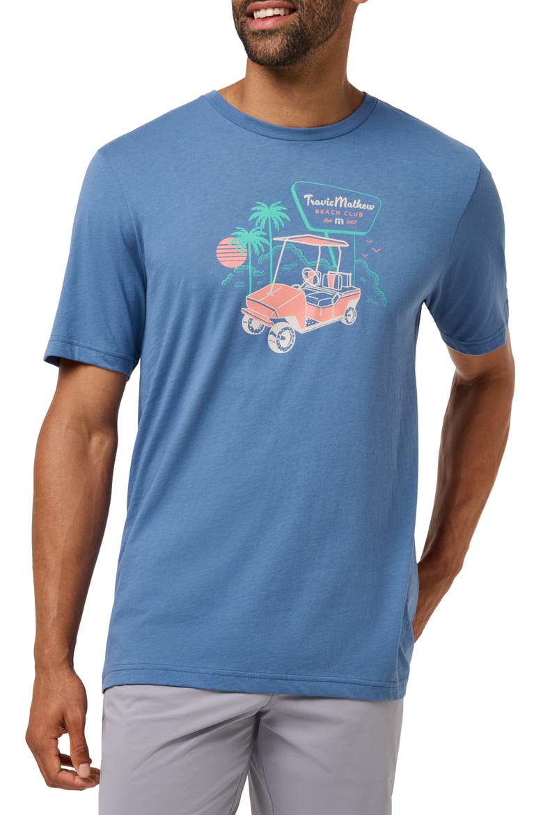 Bellhop Graphic T-Shirt, Main, color, BLUE HORIZON