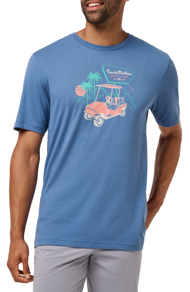 TravisMathew Bellhop Graphic T-Shirt, Main, color, Blue Horizon