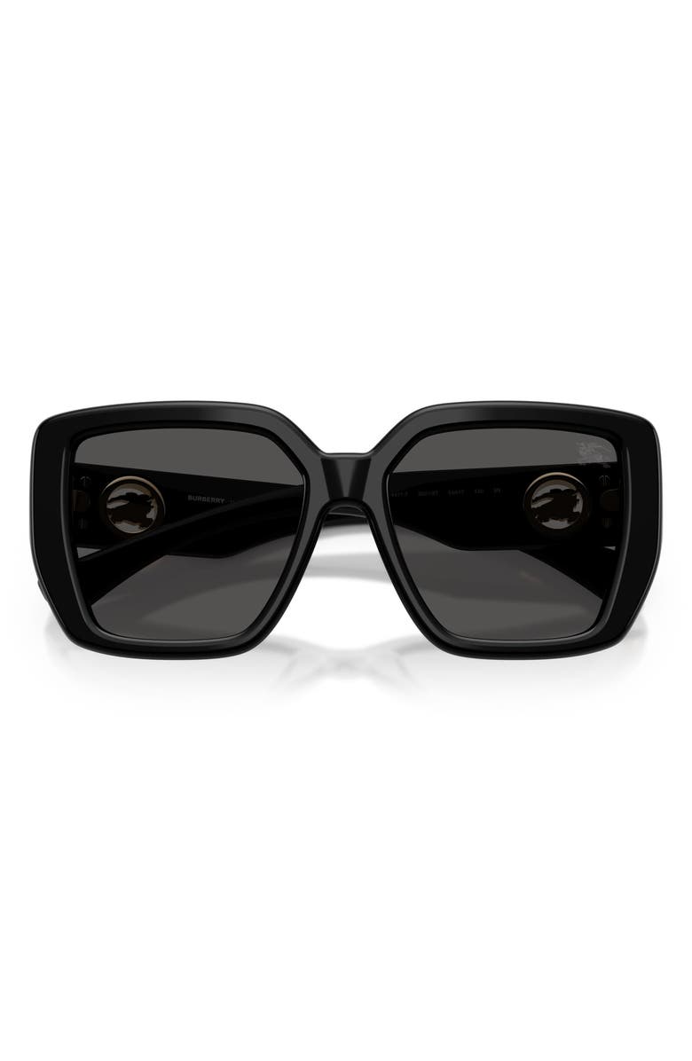 Burberry 54mm Square Sunglasses, Alternate, color, Black / Dark Grey