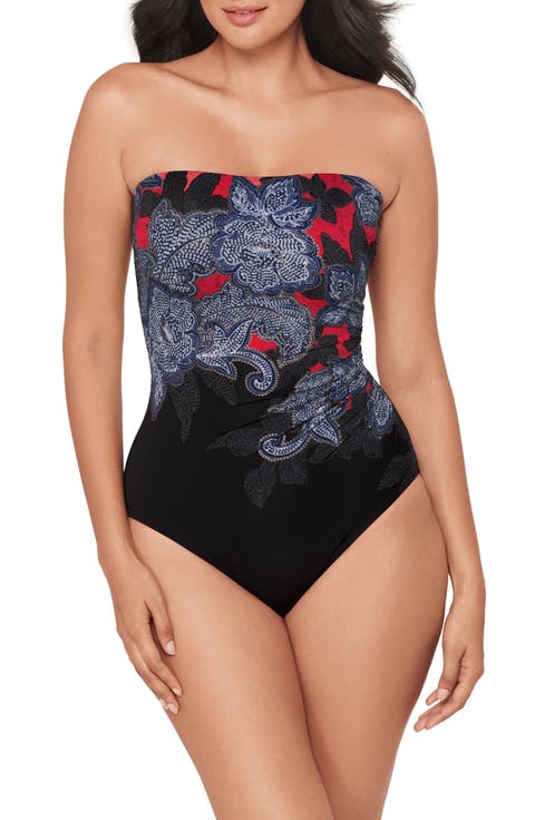 Steel Magnolias Avanti Bandeau One-Piece Swimsuit