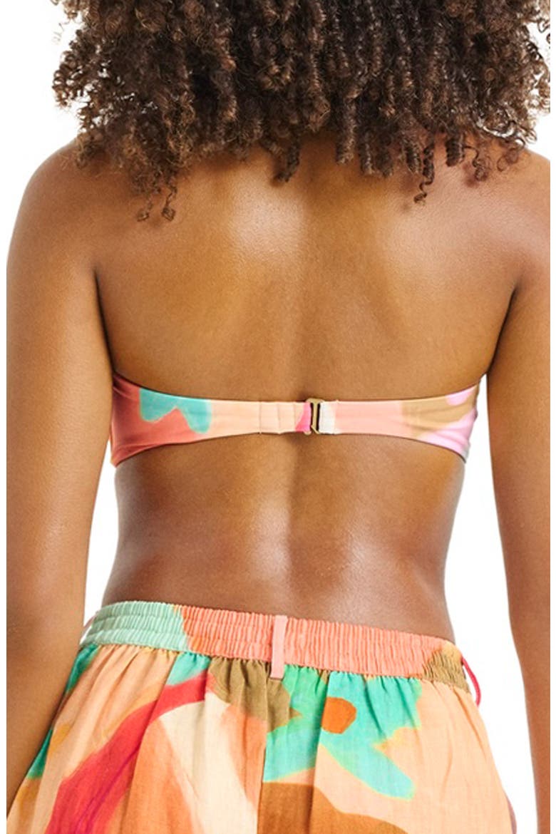 Nala Bandeau Bikini Top, Alternate, color, IN BLOOM COLOR BLOCK