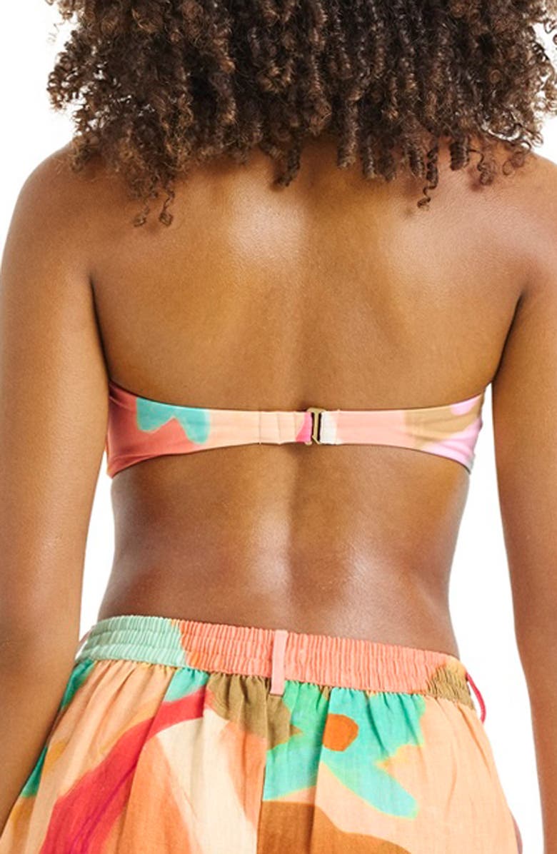 Vitamin A<sup>®</sup> Nala Bandeau Bikini Top, Alternate, color, In Bloom Color Block
