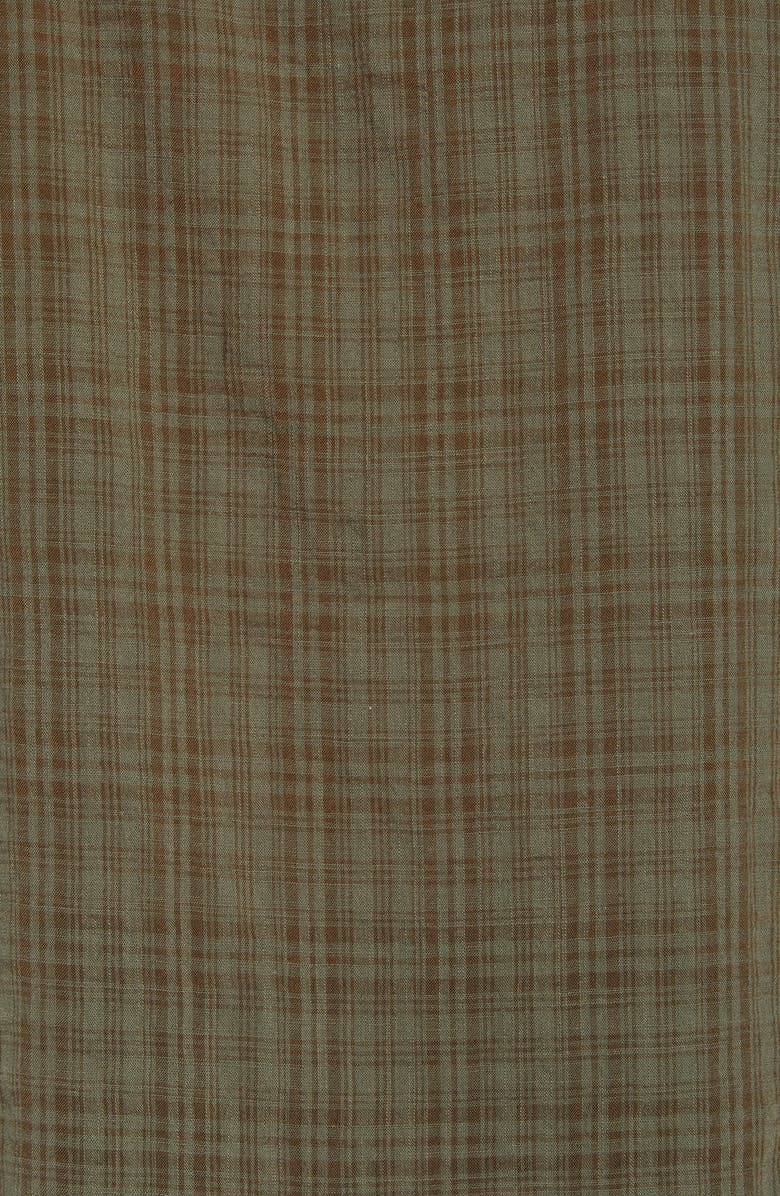 Treasure & Bond Split Neck Check Top, Alternate, color, 