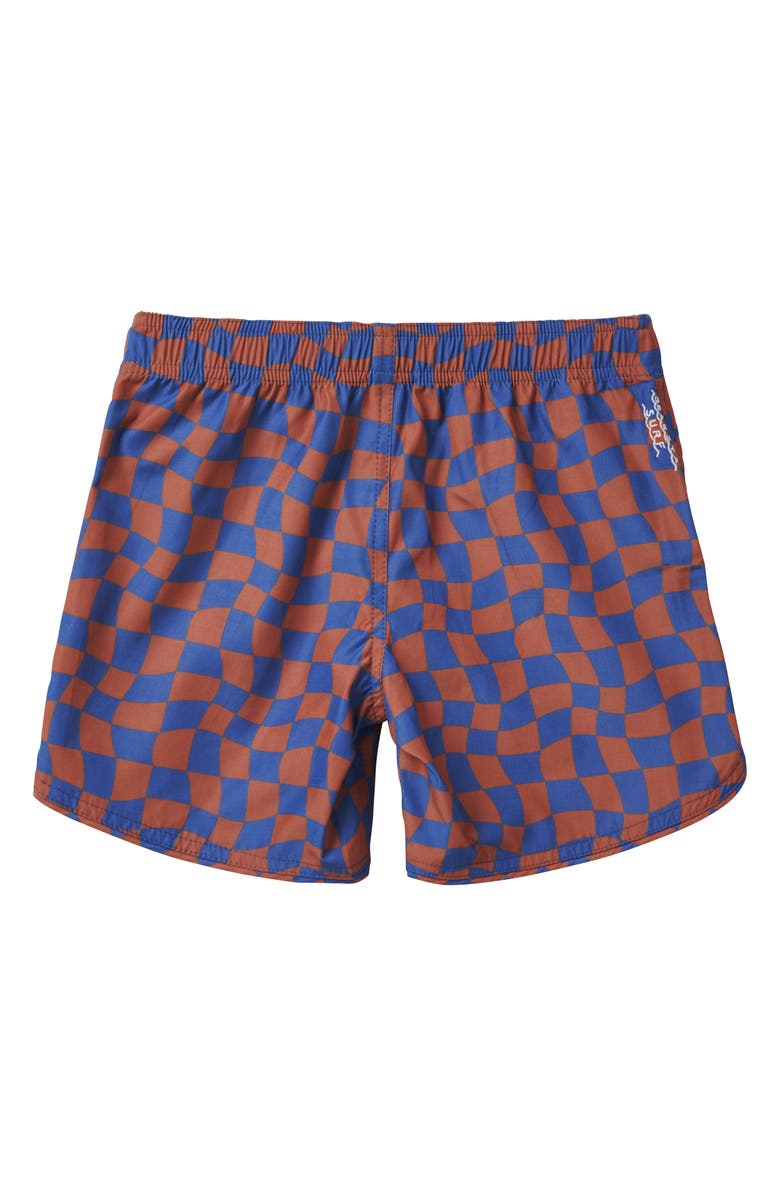 SEAESTA SURF Kids' Retro Style Swim Trunks, Alternate, color, Blue