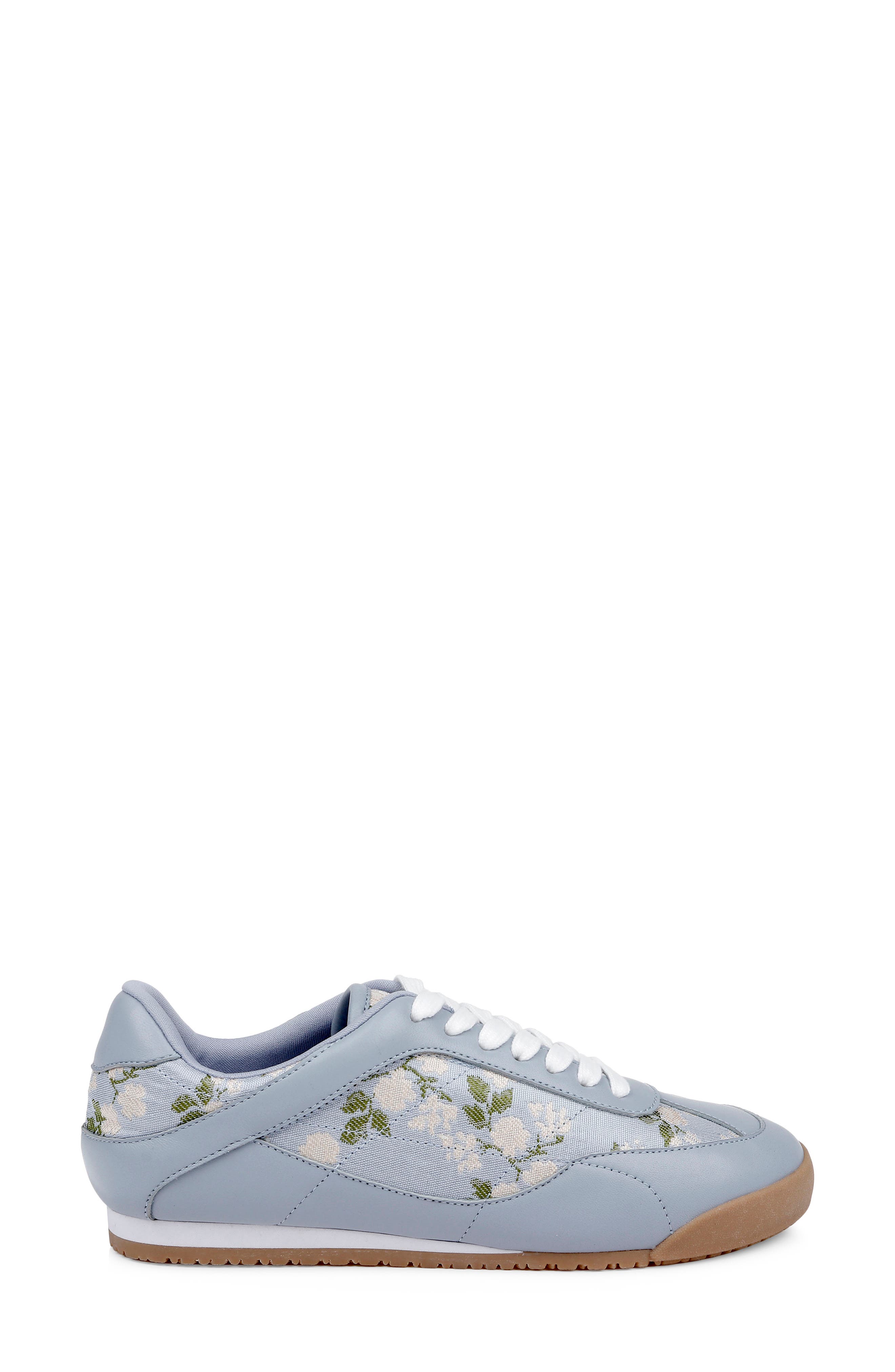 Badgley Mischka Collection Wylie Sneaker, Alternate, color, Mist Blue Fabric