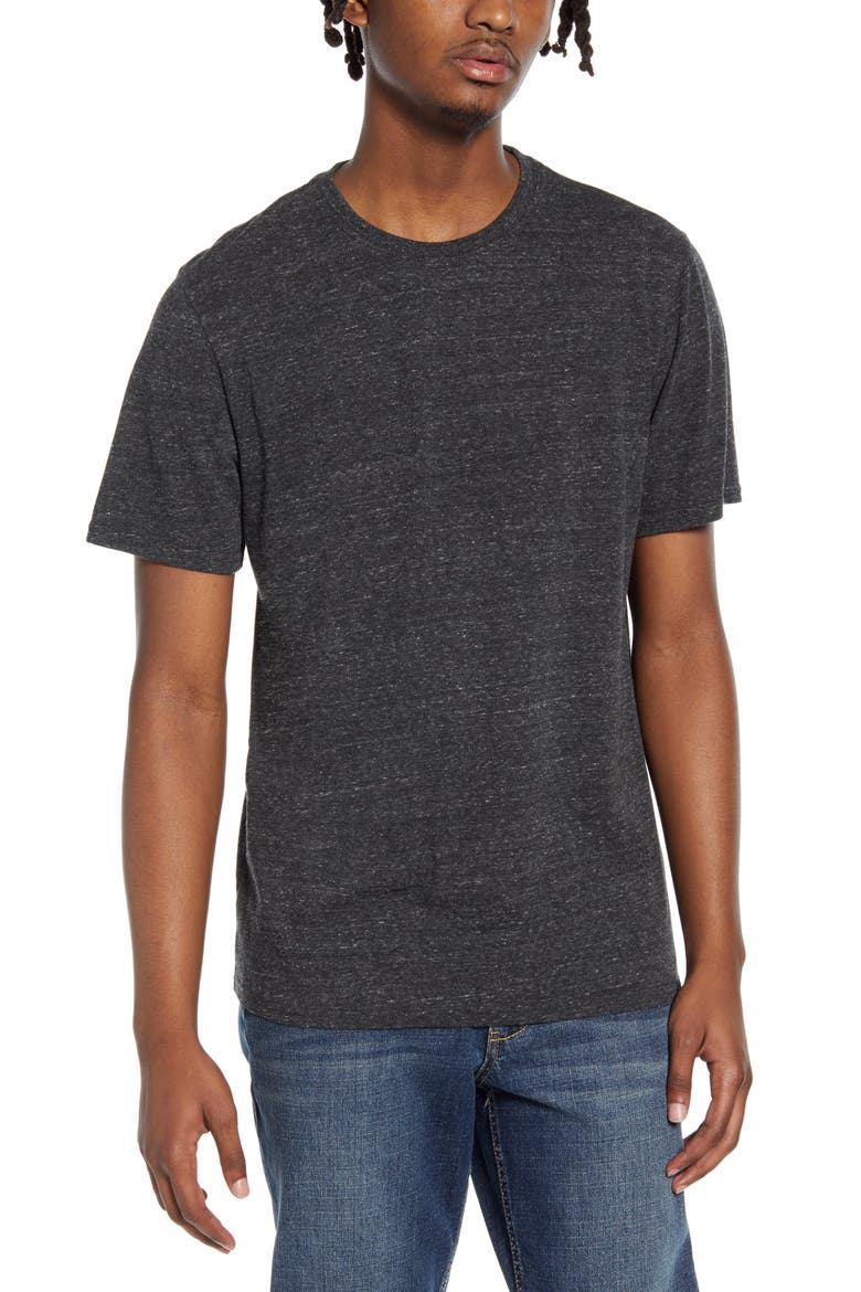 T-Shirt, Main, color, HEATHER BLACK