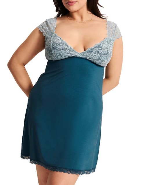 Adore Me Juliet Slip In Blue