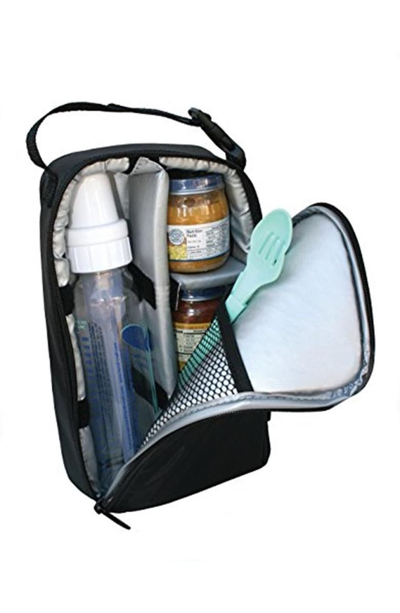 J.L. Childress Pack 'N Protect, Insulated Cooler Bag for Glass Baby Bottles and Food Containers in Black, Alternate, color,