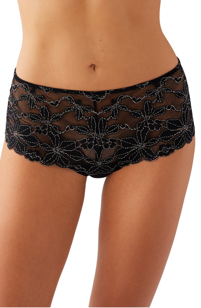 b.tempt'd by Wacoal Feeling Famous Tanga, Main, color, Night/ Angel Wing