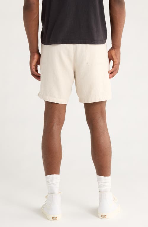 Pacsun Russel Linen Blend Shorts In White