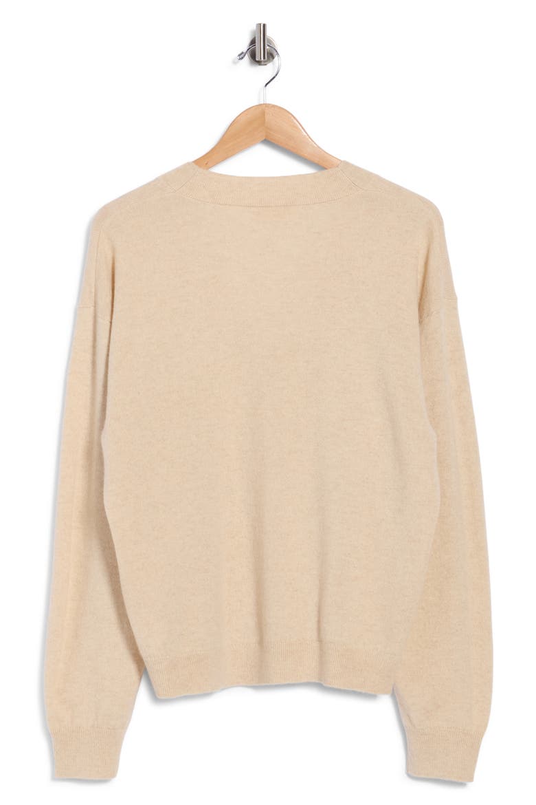 Ryla Cashmere V-Neck Sweater, Alternate, color, MELANGE