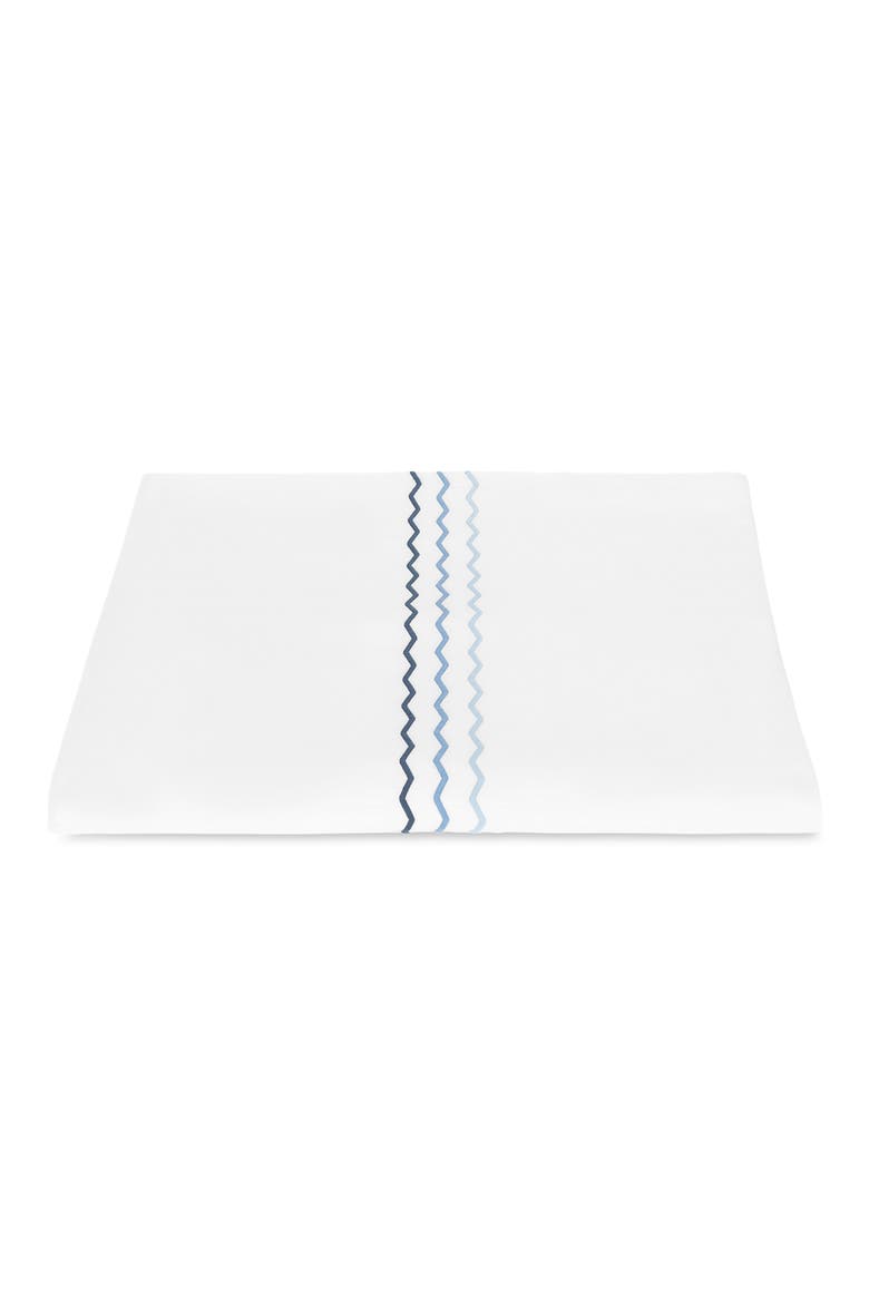 Axel Embroidered Duvet Cover, Main, color, AZURE