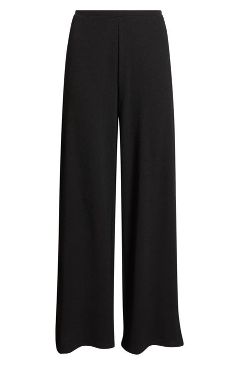 Crepe Wide Leg Pants