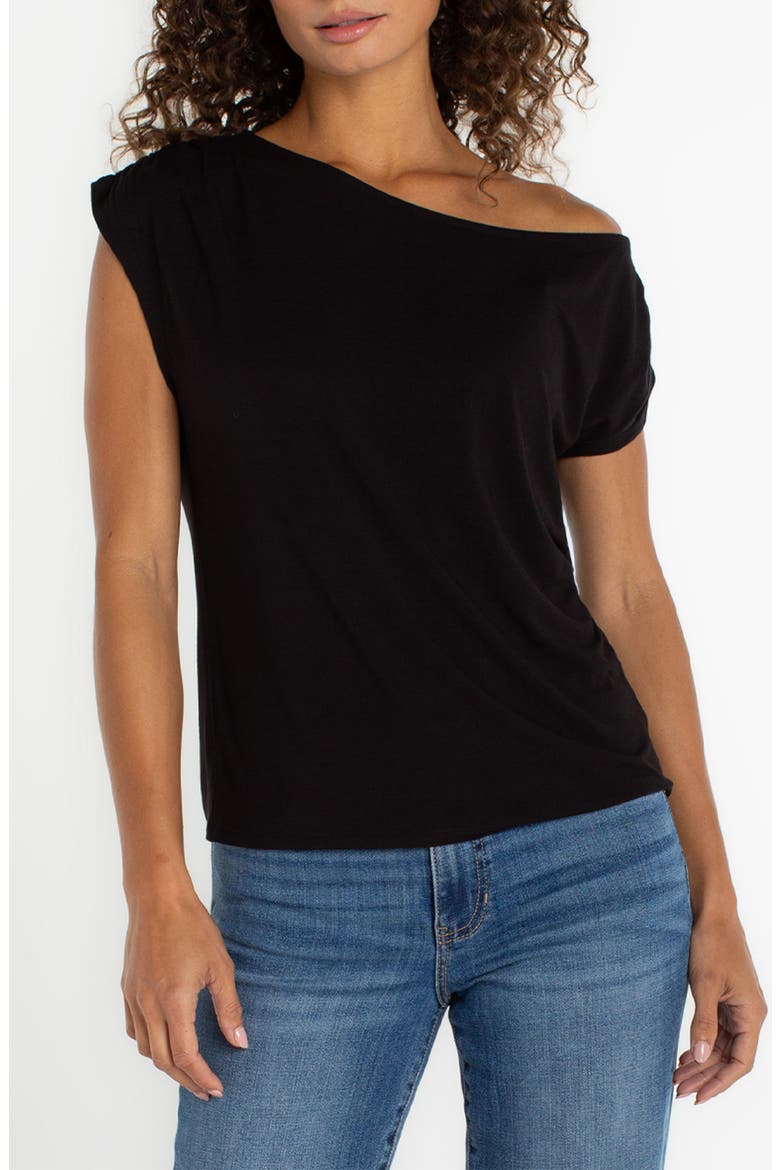 One-Shoulder Top, Main, color, BLACK