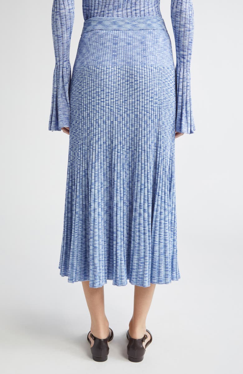 Zimmermann Mouline Rib Midi Sweater Skirt, Alternate, color, Blue Multi