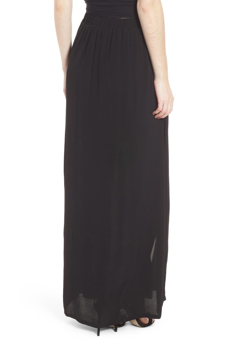 Maxi Skirt, Alternate, color, BLACK