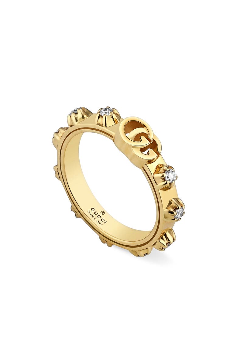 Gucci GG Running Diamond Ring, Main, color, 