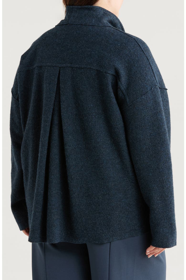 Shawl Collar Wool Cardigan, Alternate, color, DEEP ADRIATIC