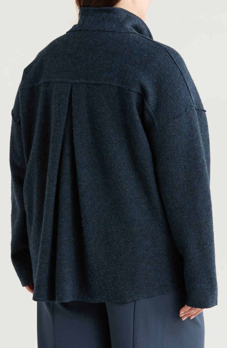 Eileen Fisher Shawl Collar Wool Cardigan, Alternate, color, 