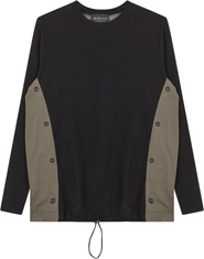 MCM Maternity Ribbed Drawstring Hem Long Sleeve Top Shirt Combo