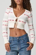 Florence by Mills Ma Cherie Tie Front Crop Cardigan