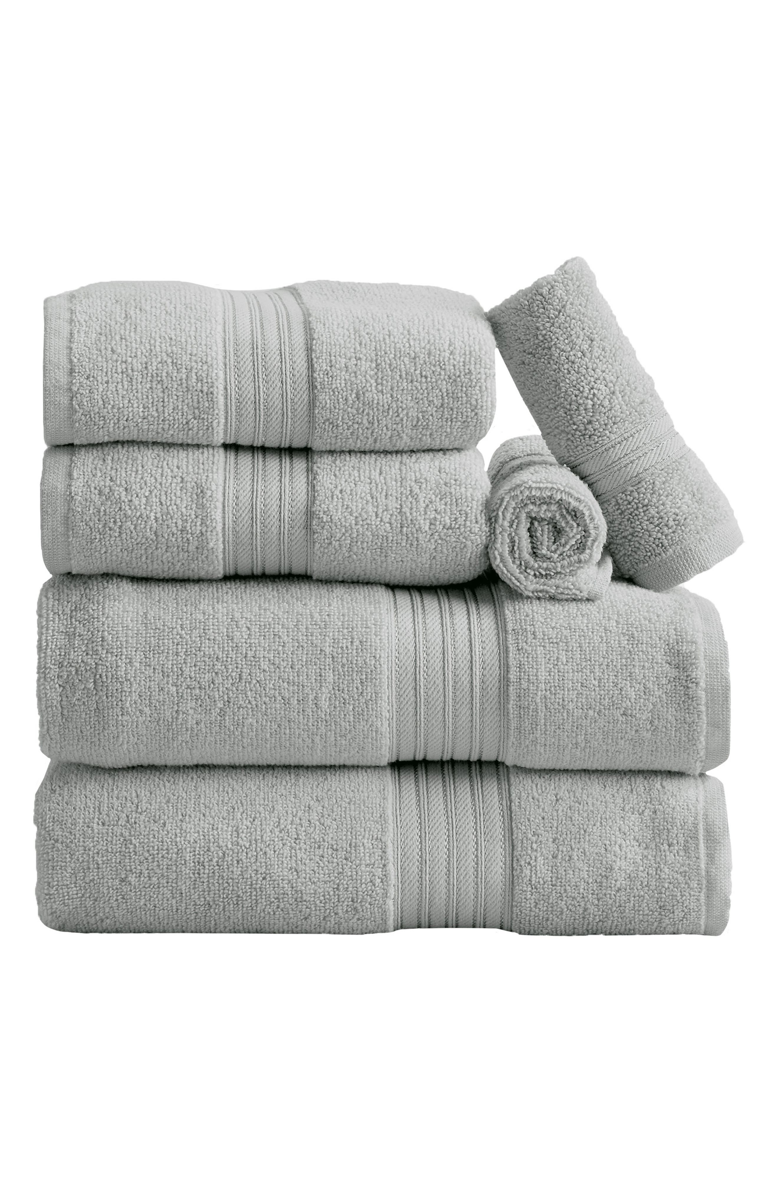 Woven & Weft Quick-Dry Cotton 6-Piece Towel Set