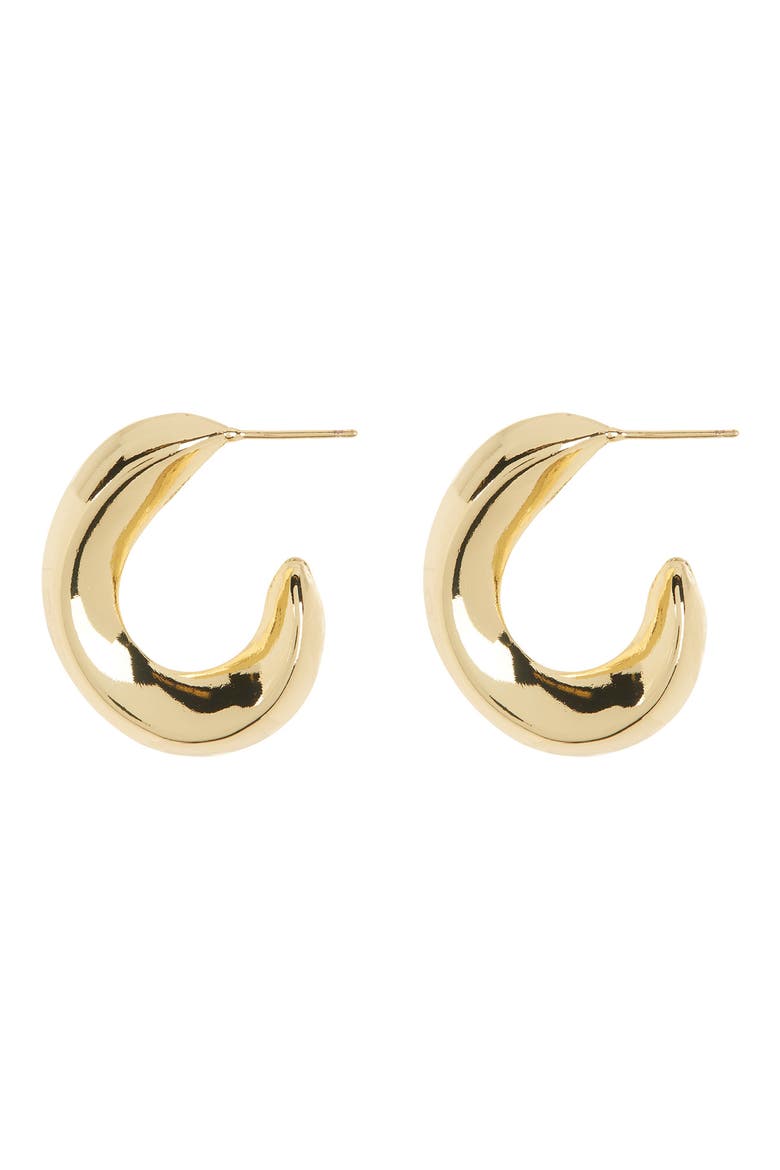 Arlet Hoop Earrings, Main, color, GOLD
