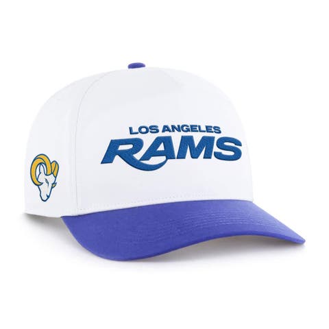 Men's '47 White/Royal Los Angeles Rams Relaxed Script Hitch Adjustable Hat