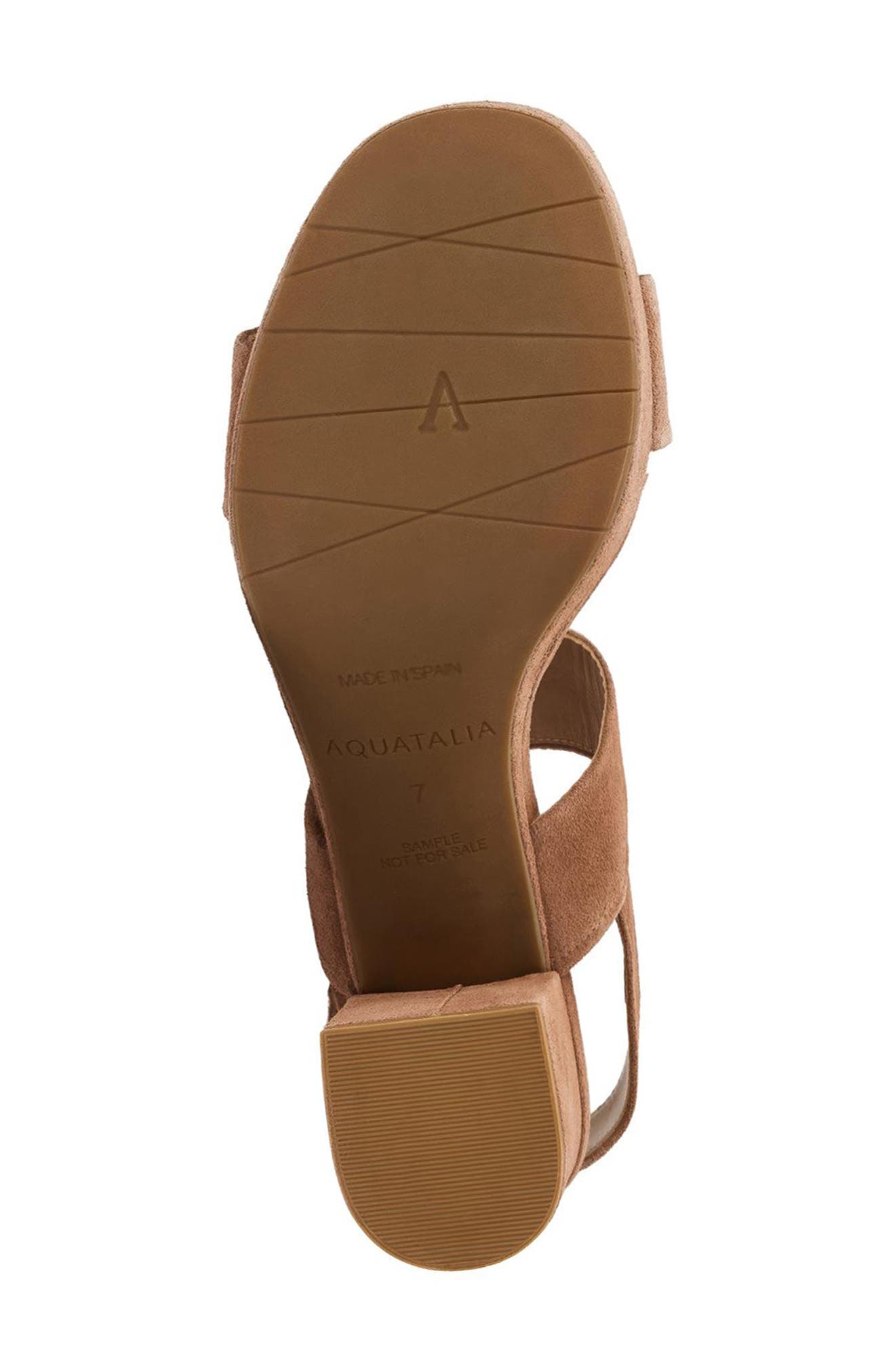 Melly Weatherproof Platform Sandal, Alternate, color, CLAY SUEDE