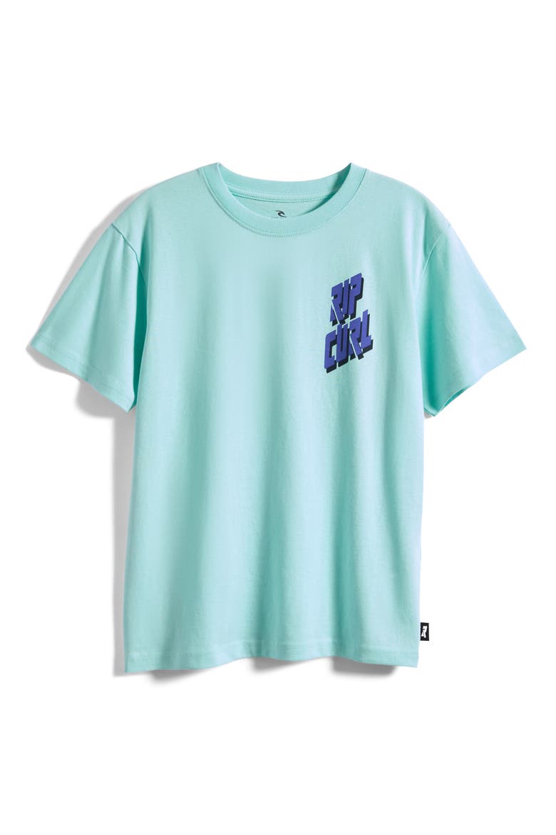Kids' Liquid Trips Graphic Cotton T-Shirt, Main, color, LIGHT AQUA