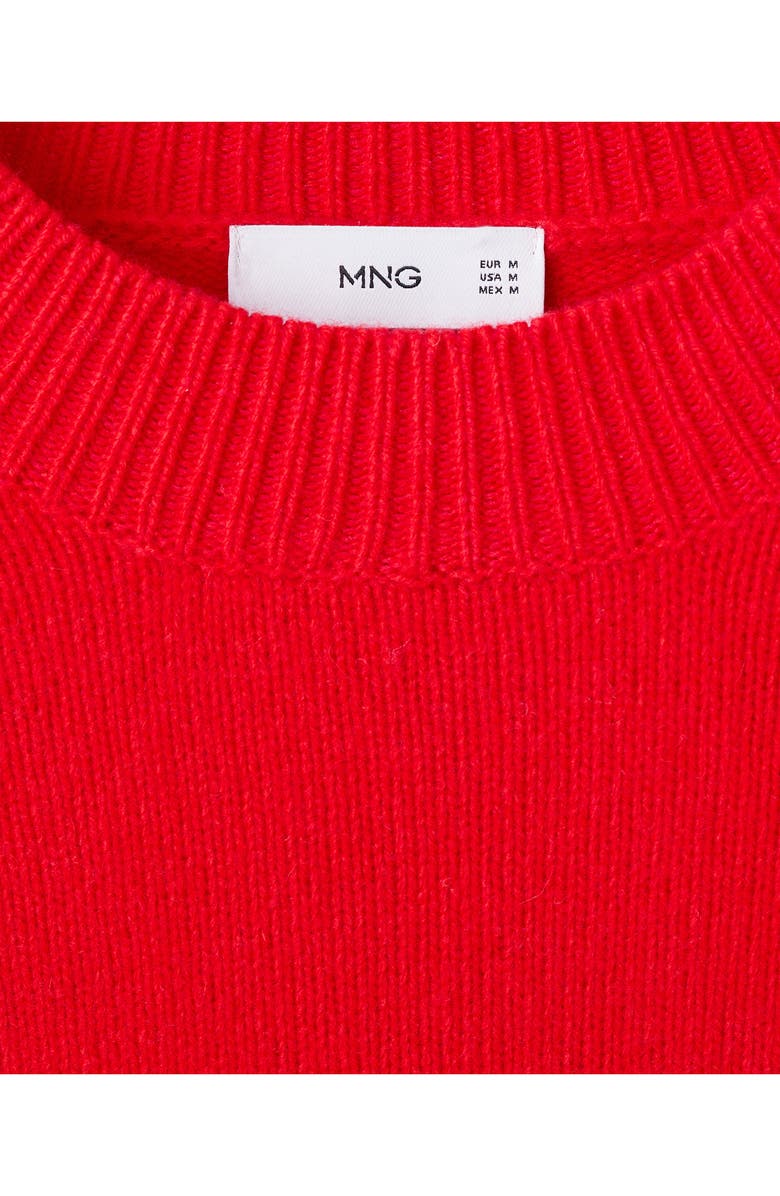 MANGO Raglan Sleeve Wool Sweater, Alternate, color, Red