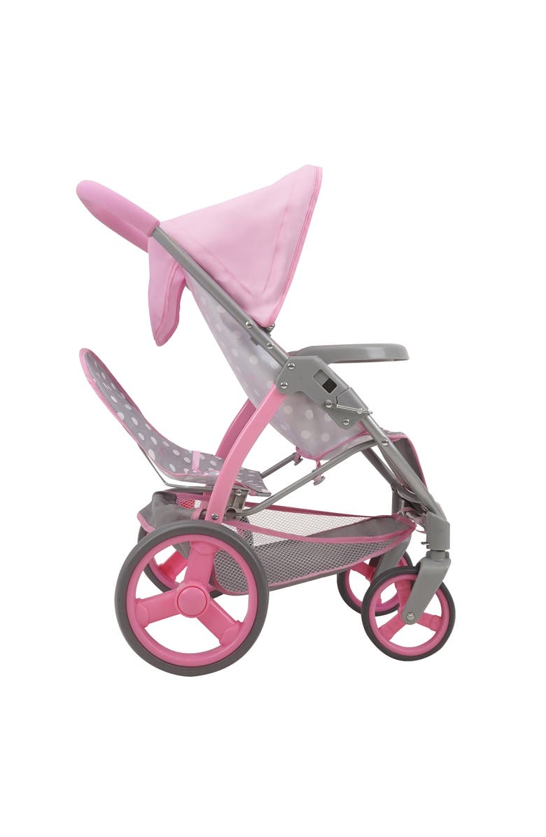 509 Crew Twin Tandem Doll Stroller, Fits 2 Dolls 18", Alternate, color, Multicolored