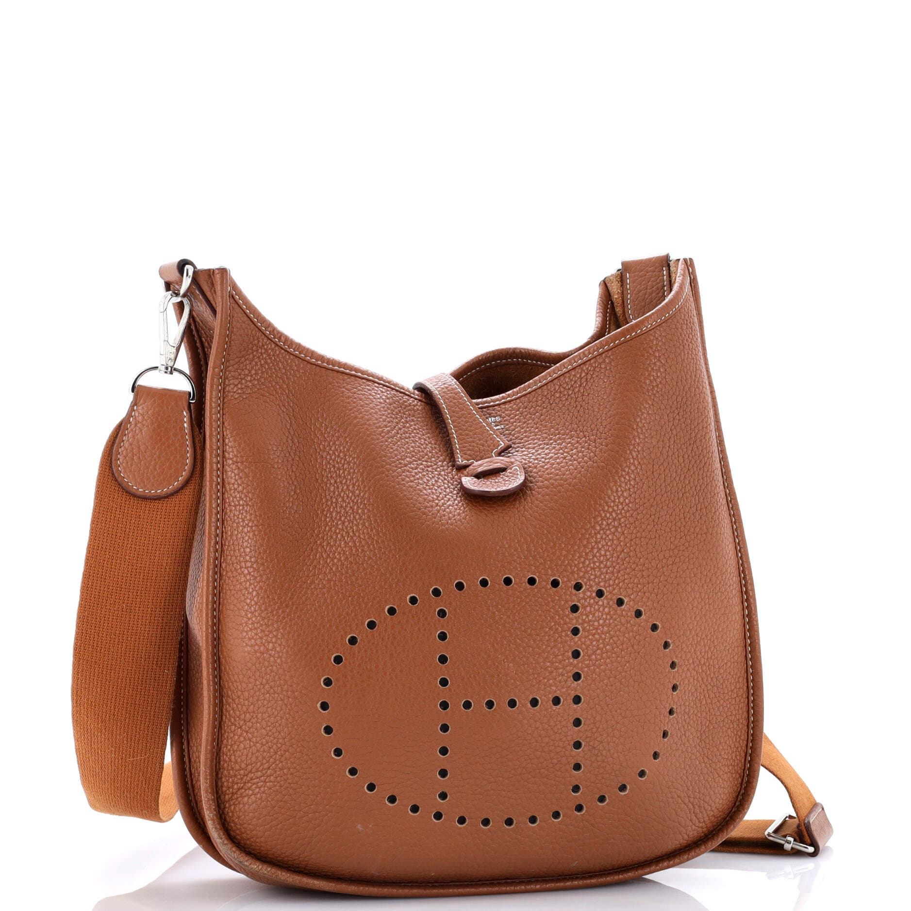 Pre-Owned Hermes Evelyne Bag Gen III Clemence PM, Alternate, color, Gold