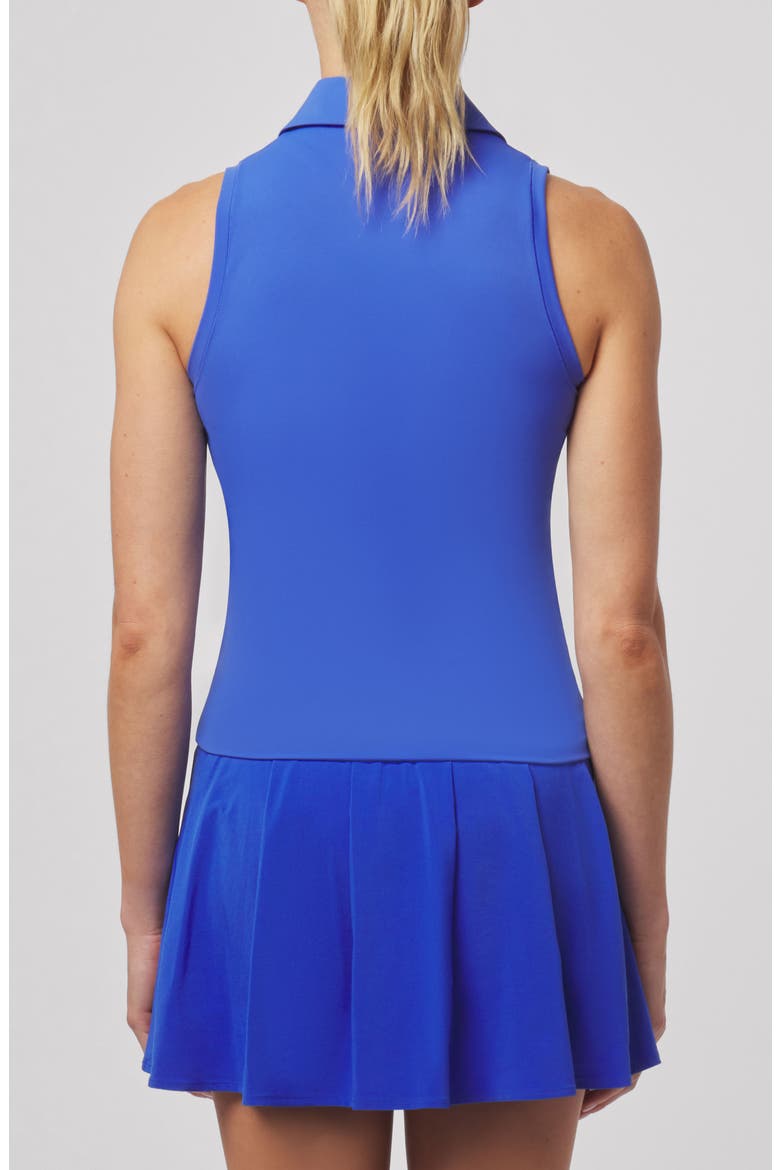 Lucie Sleeveless Golf Polo, Alternate, color, MINERAL BLUE