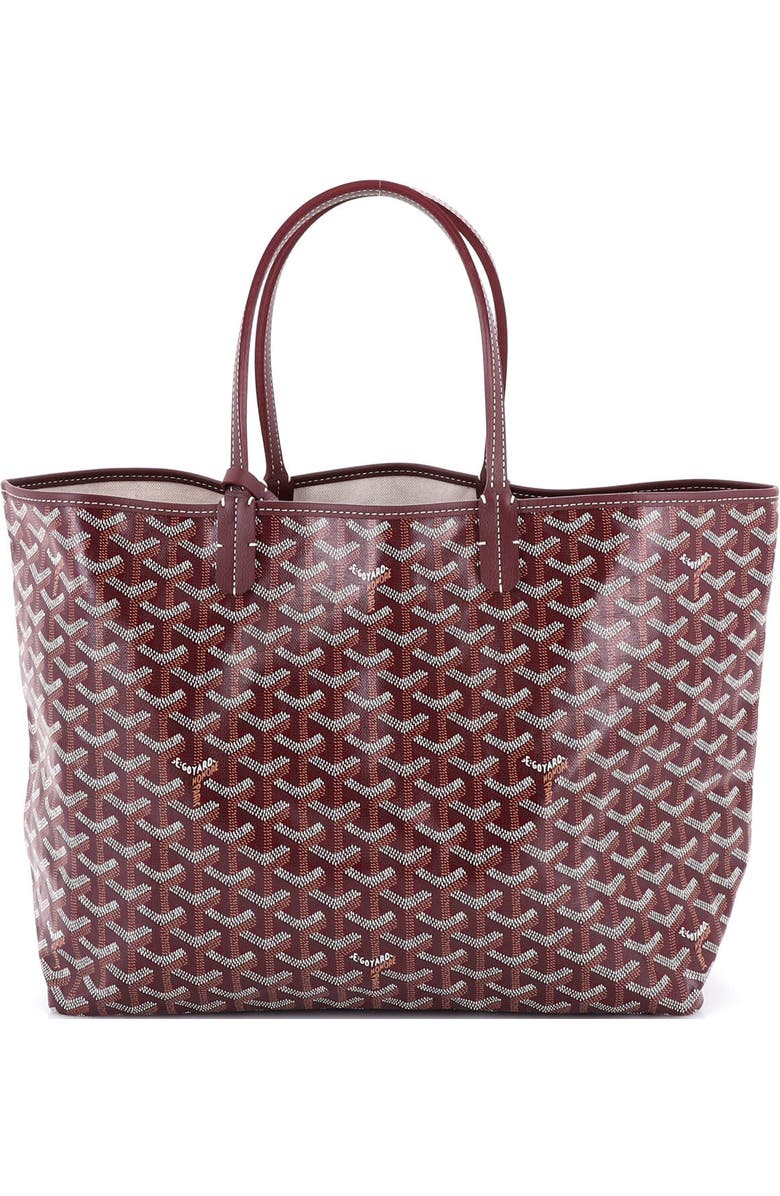 Pre-Owned Goyard Saint Louis Tote Coated Canvas PM, Main, color, Purple