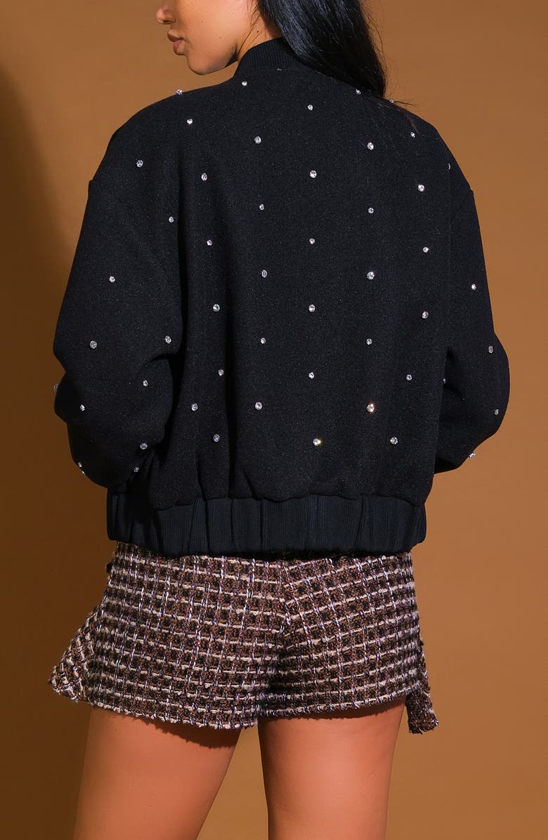 Rhinestone Bomber Jacket
