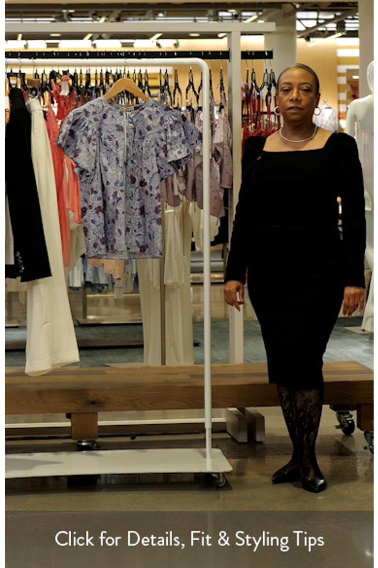 Perline Floral Print Silk Top video