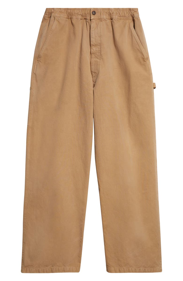 MM6 Maison Margiela Elastic Waist Carpenter Pants, Alternate, color, Ocre