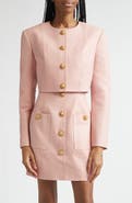 Balmain Crop Lambskin Jacket