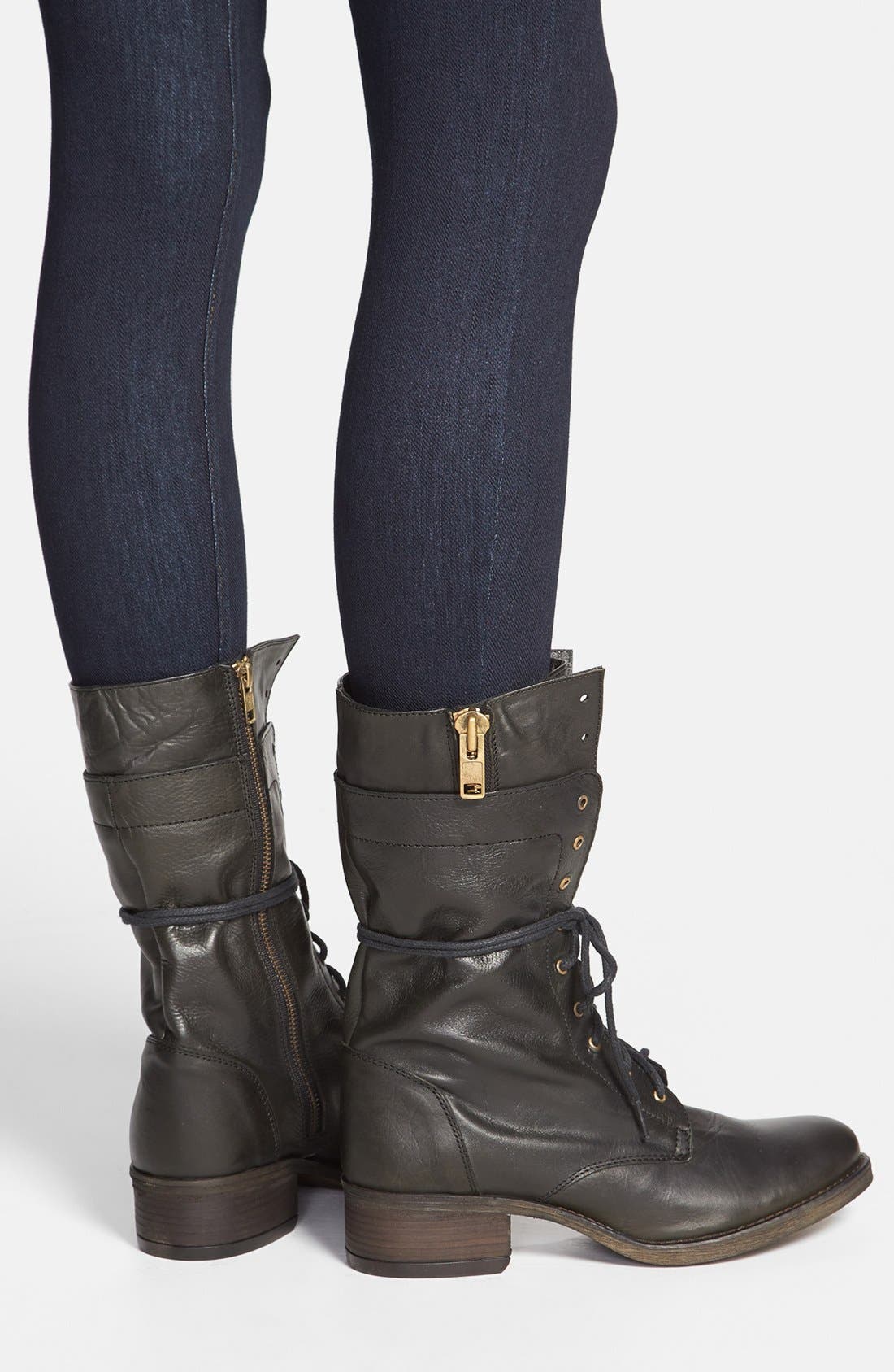 'Leader' Boot, Alternate, color, BLACK LEATHER