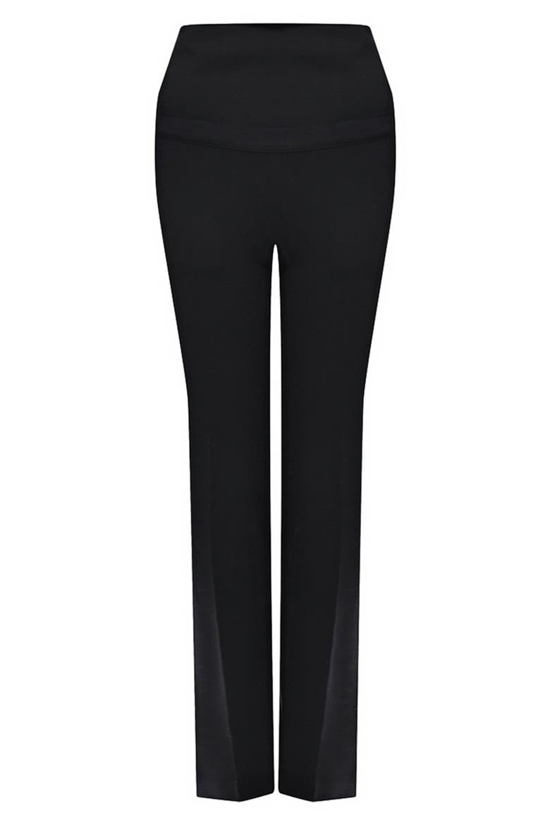 Over the Bump Straight Leg Maternity Pants, Alternate, color, BLACK