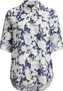 Lauren Ralph Lauren Karrie Floral Linen Button-Up Shirt