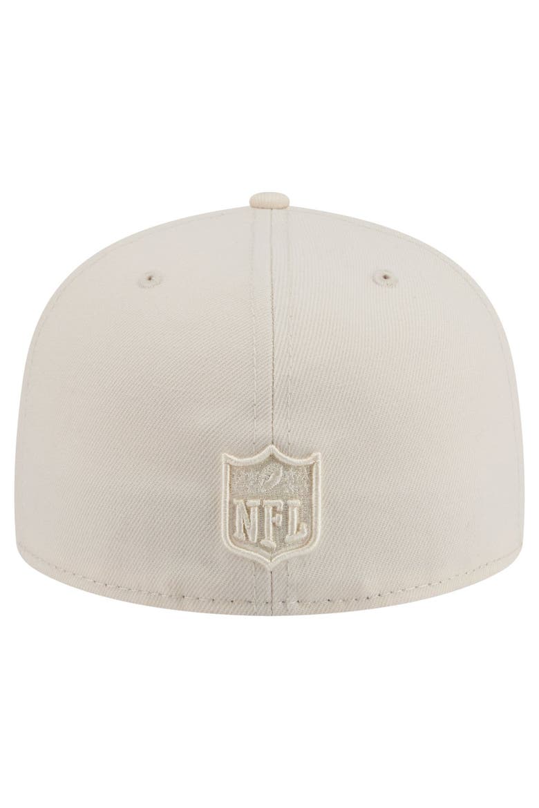 Men's New Era Cream Kansas City Chiefs Color Pack 59FIFTY Fitted Hat, Alternate, color, Cream