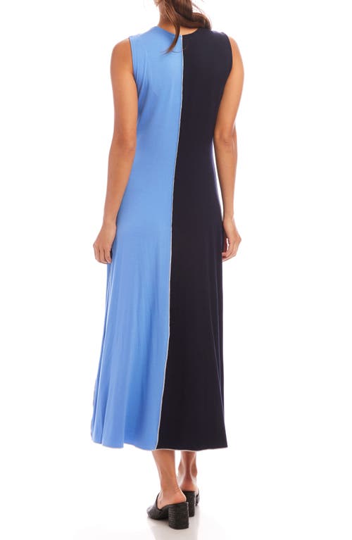 KAREN KANE KAREN KANE COLORBLOCK SLEEVELESS MAXI DRESS
