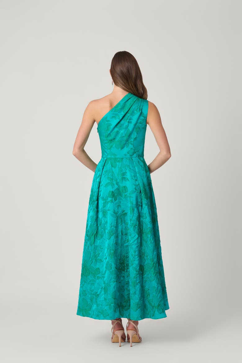 Floral Jacquard Helen Dress, Alternate, color, Tourmaline