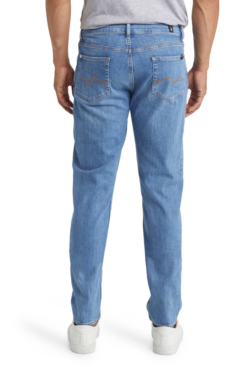 Slimmy Tapered Stretch Cotton Jeans, Alternate, color, PUZZLE