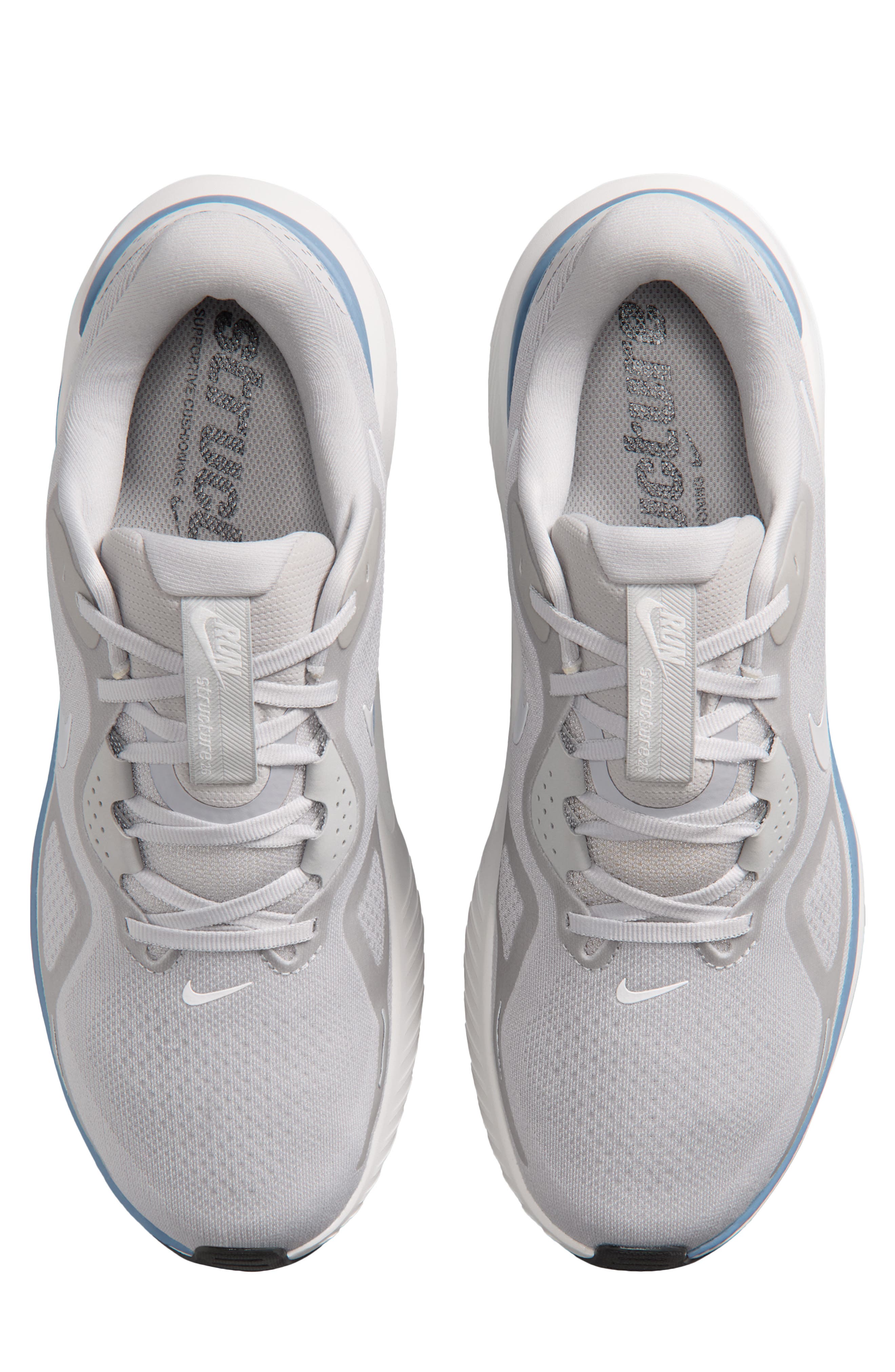 Structure 26 Running Shoe, Alternate, color, GREY FOG/ BLUE/ ASH/ WHITE