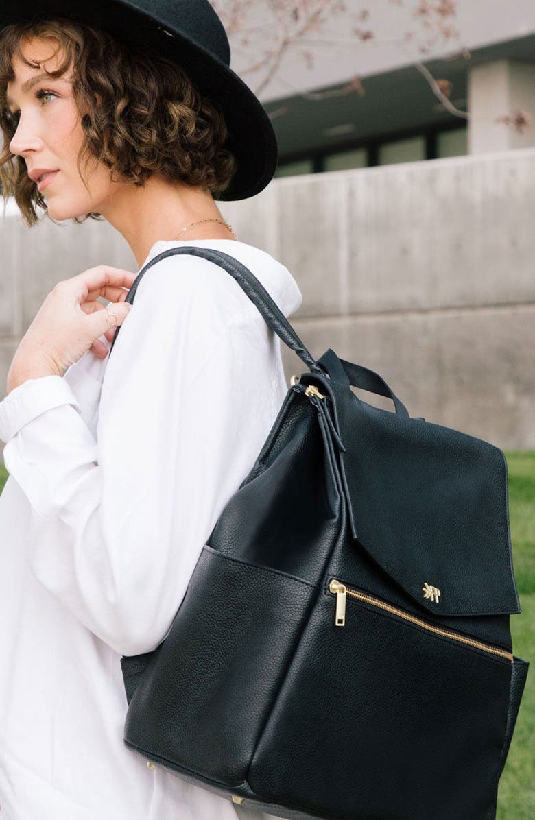 Freshly Picked Classic Diaper Backpack II, Alternate, color, Ebony